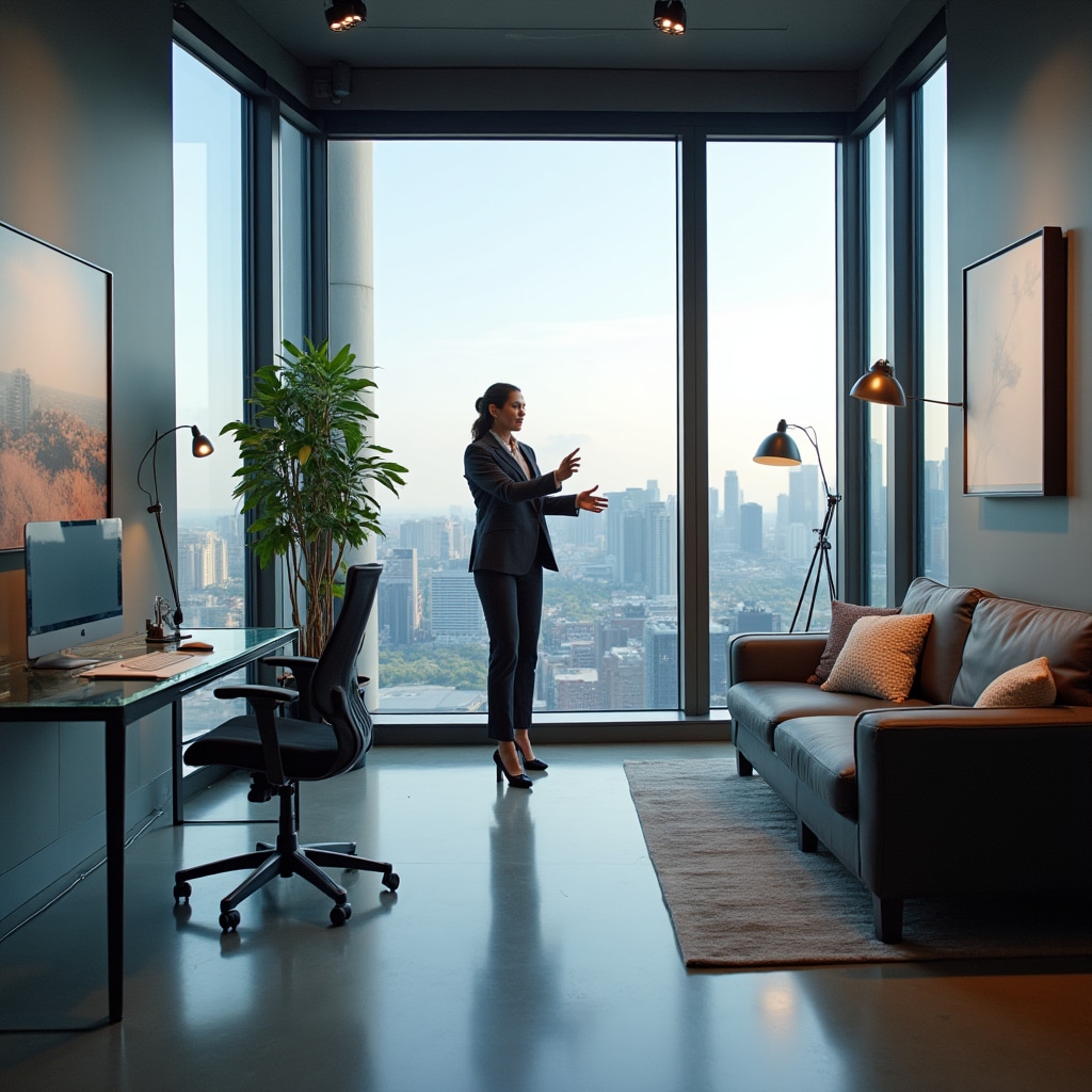 Modern Canadian office workspace